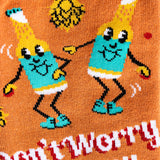 Sock It To Me Crew Socks Large  Don't Worry Be Hoppy