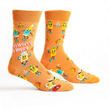 Sock It To Me Crew Socks Large  Don't Worry Be Hoppy