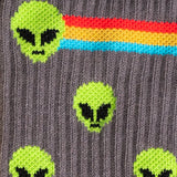 Sock It To Me Athletic Ribbed Crew Socks Aliens