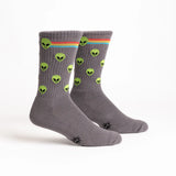 Sock It To Me Athletic Ribbed Crew Socks Aliens