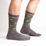 Sock It To Me Athletic Ribbed Crew Socks Aliens