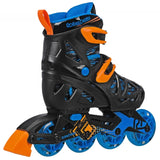 RDS Tracer Black/Orange Adjustable Inline Skates