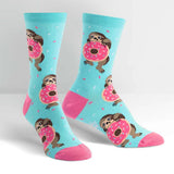 Sock It To Me Medium Crew Socks Snackin' Sloth