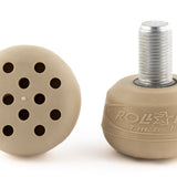 Roll Line Metric Toe Stops: Cappuccino