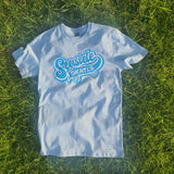 Pale Blue Seaside Skates Staple T-Shirt