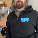 Black Seaside Skates Hooded Sweatshirt