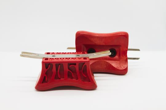 Brunny Hardcore - PO Blocks 3056 grind blocks in red.