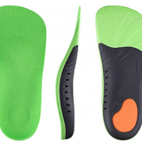 Orthotic shoe impact gel insoles: three quarter length arch support for plantar fasciitis