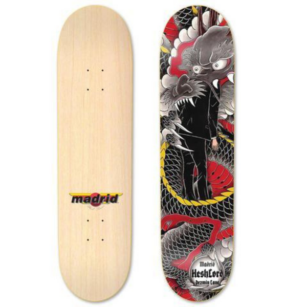 Madrid Deck: Heshlord Wings Red/Yellow 8.5 (USA made)