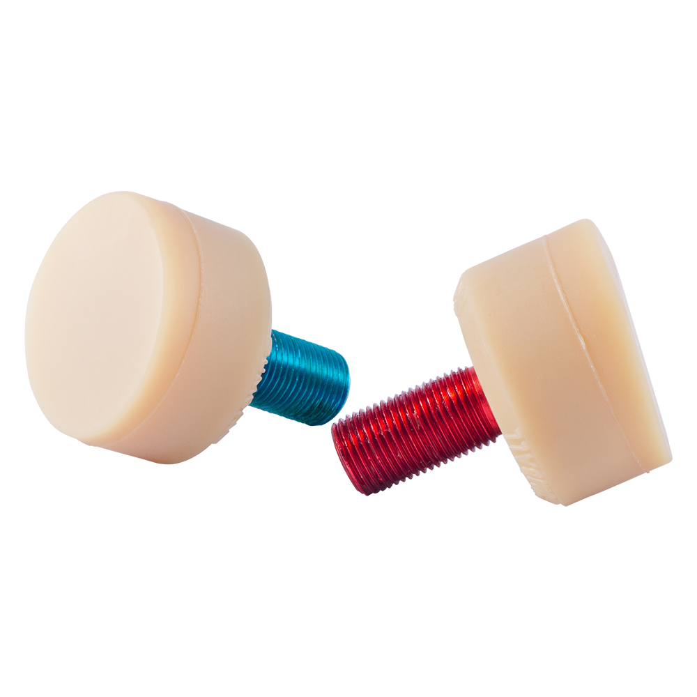 Gumball roller skate toe stops in natural color