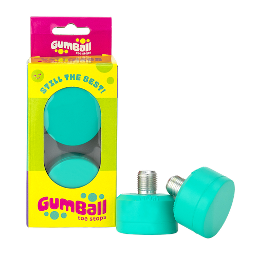 Gumball roller skate toe stops in mint color