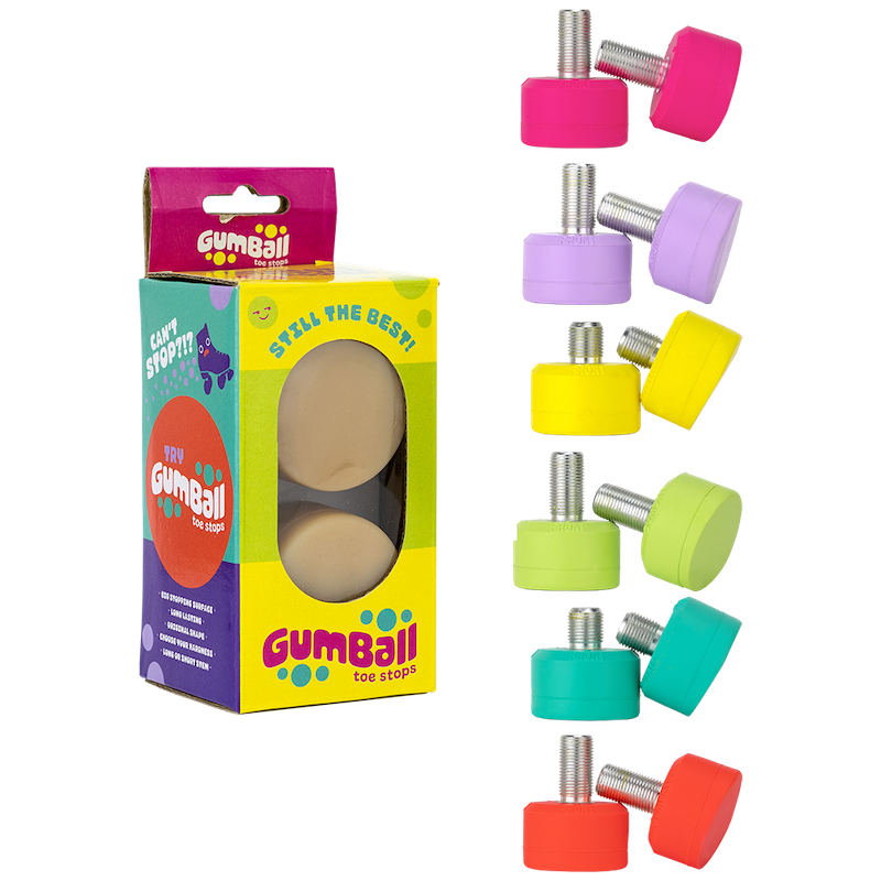 Gumball roller skate toe stops available at seaside skates