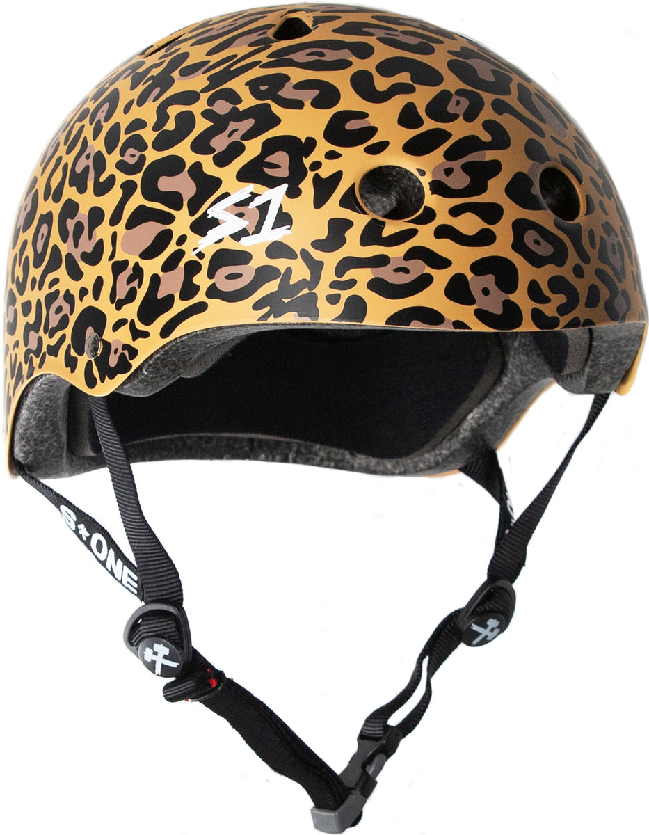 leopard bike helmet