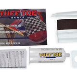 Package contents of the tuff toe shoe guard application system available at Seaside Skates