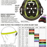 S-One Helmet Lifer Black Matte/Cyan Straps