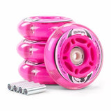 SFR Light Up Inline Wheels, 4 pack
