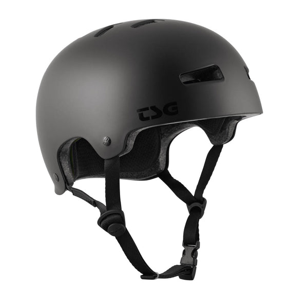 TSG Evolution Dark Black Satin Helmet (Certified)