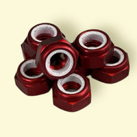 Anodized Aluminium 7mm Axle Nuts (Pack of 8)
