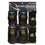Triple 8 Tri Pack Saver Series Junior, Galaxy Purple