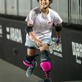 S-One Helmet Lifer Pink Gloss with Checker Stripe