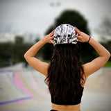 S-One Helmet Lifer Black White Glitter Bomba Hache Collab