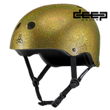 Triple 8 Deep Cover Helmet Gold Glitter