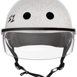 S- One Helmet Lifer with Visor White Gloss Glitter