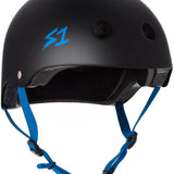 S-One Helmet Lifer Black Matte/Cyan Straps