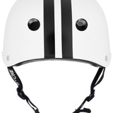 S-One Helmet Lifer CJ Collins White Gloss with Black Stripes