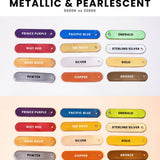 Angelus Pearlescent and Metallic Paint Kit - 12 Colors