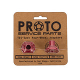 PROTO UFO Rear Wheel Adapters (12/30mm RED)