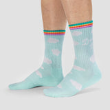 Sock It To Me- Athletic Ribbed Crew Socks Dream Big