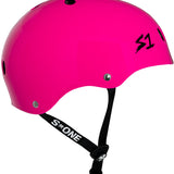 S-One Helmet Lifer Pink Gloss with Checker Stripe