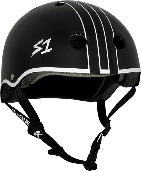 S-One Helmet Lifer Gavo Black Gloss White Outline