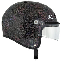 S-One E-Bike Helmet Retro Lifer Black Gloss Glitter
