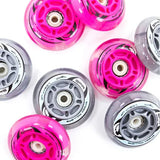 SFR Light Up Inline Wheels, 4 pack