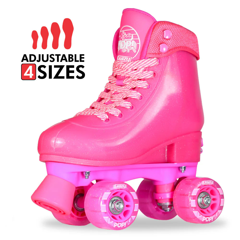 Crazy Skates Soda Pop Roller Skates SIZE ADJUSTABLE