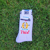 Sock It To Me- Athletic Ribbed Crew Socks You Got This Bananas