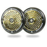 Root Industries Honeycore Wheels - 120mm - Black/Gold Rush
