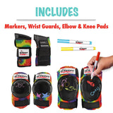 Triple 8 Wipeout Dry Erase Tri Pack - Tie Dye