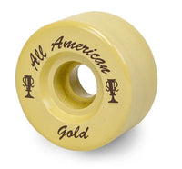 Sure Grip All American GOLD Rollerskate Wheels pack of 8 (USA Made)