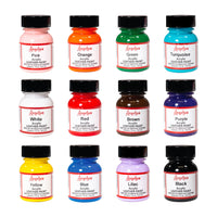 Angelus Acrylic Leather Paint - Best Sellers Kit 12 Colours