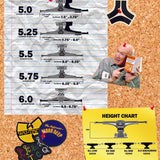 Destructo skateboard trucks sizing chart