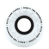 Ricta Skateboard Wheels Clouds White with Black  56/92a Pack of 4