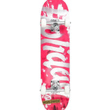 Holiday Complete Skateboard Tie Dye Pink & Silver 7.25 inch Popsicle