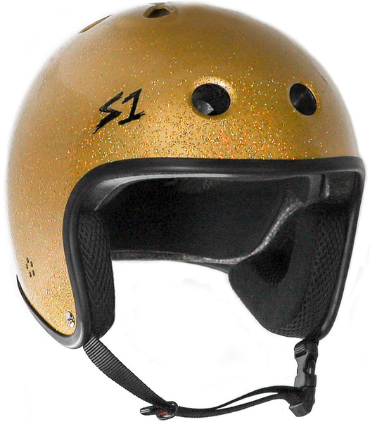 S-One Helmet Retro Lifer Gold Gloss Glitter