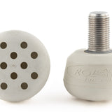 Roll Line Metric Toe Stops: White