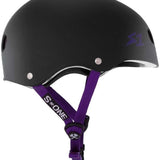 S-One Helmet Lifer Black Matte/Purple Straps