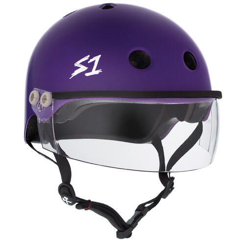 S-One Helmet Lifer with Visor Purple Matte