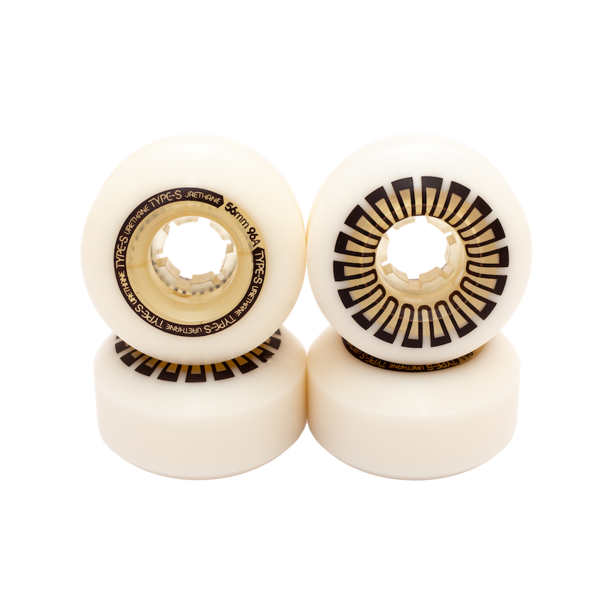 Type-S Wheels (96a) Soft Blend Premium Skate Park Wheels (4-Pack) USA-made